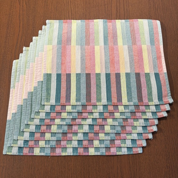 Simons Other - Simons Multicolor Striped Placemats (8 Total)